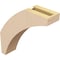 Ekena Millwork 3-inch W x 12-inch D x 12-inch H Thorton Rough Cedar Woodgrain TimberThane Knee Brace, Primed BRCUR03X12X12THRRCPR - alternate 4